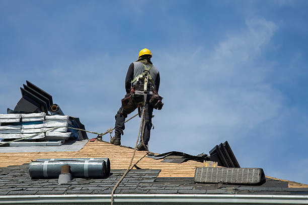 Professional Storm Damage Roof Repair technician working in Wantagh, NY